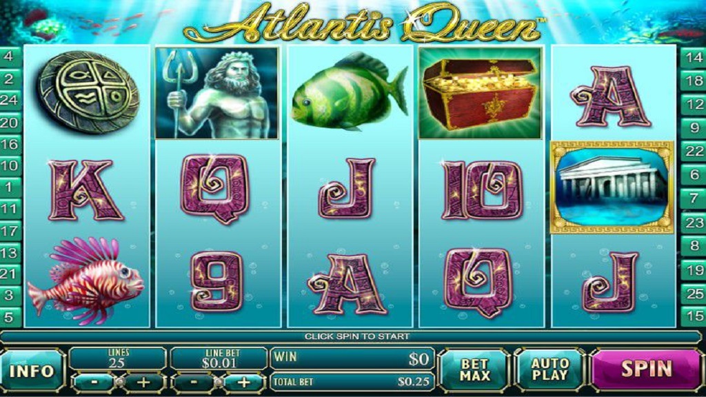 Screenshot of Atlantis Queen slot from Playtech