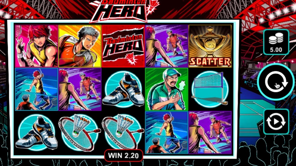 Screenshot of Badminton Hero from Microgaming