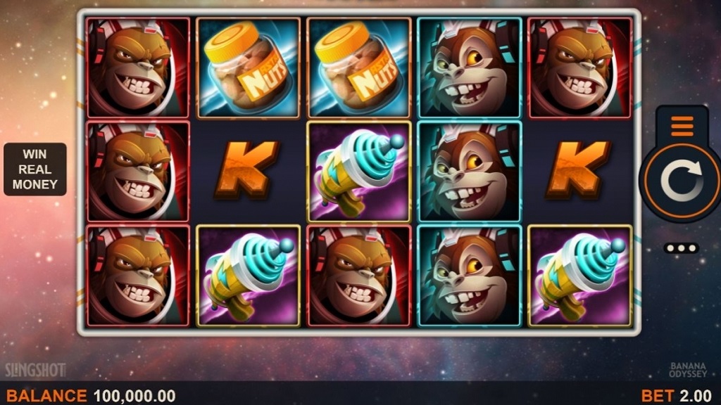 Screenshot of Banana Odyssey slot from Microgaming