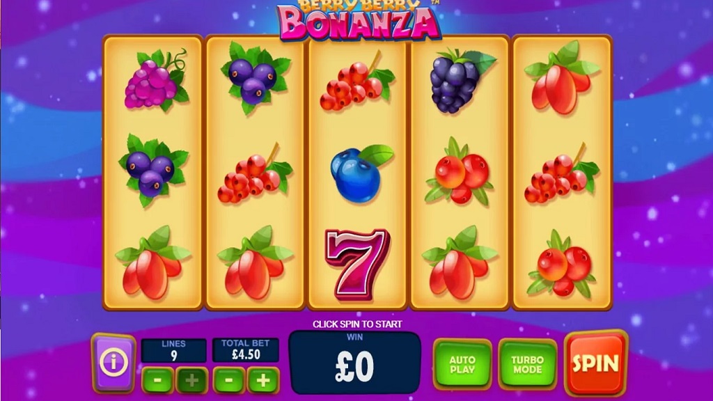 Screenshot of Berry Berry Bonanza slot from Playtech