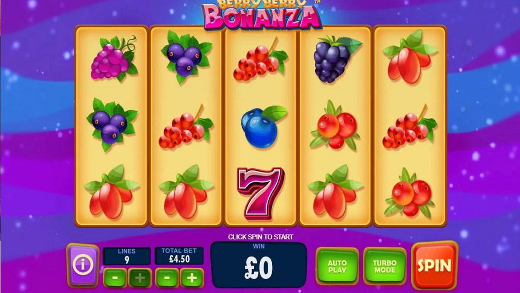 Screenshot of Berry Berry Bonanza slot from Playtech