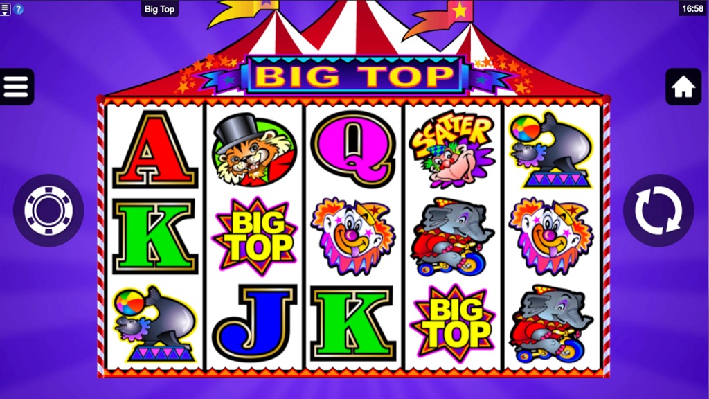 Screenshot of Big Top slot from Microgaming