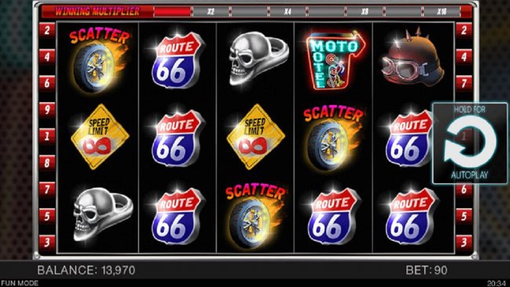 Screenshot of Bikers Gang slot from Spinomenal