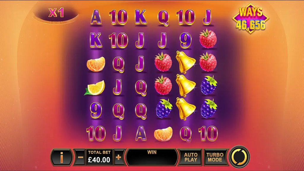 Screenshot of Blazing Bells slot from Playtech