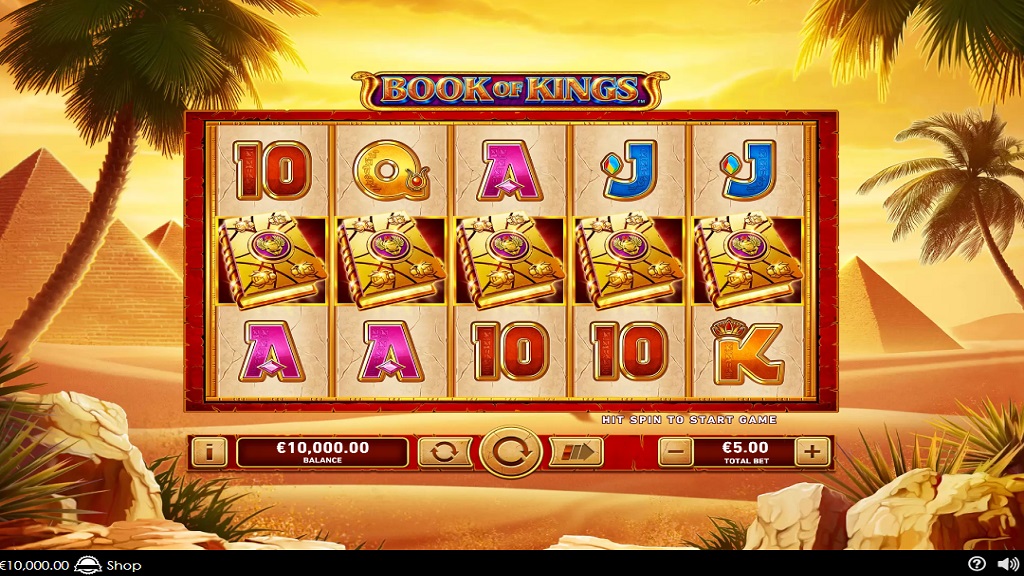Screenshot of Book of Kings slot from Playtech