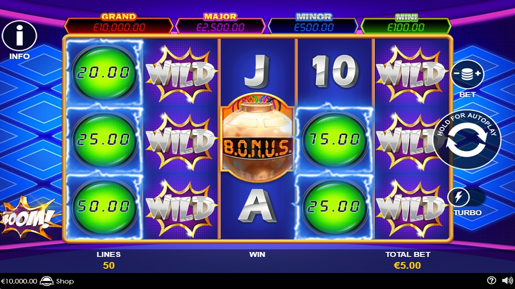 Screenshot of Boom slot from Playtech