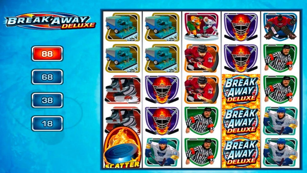 Screenshot of Break Away Deluxe slot from Microgaming