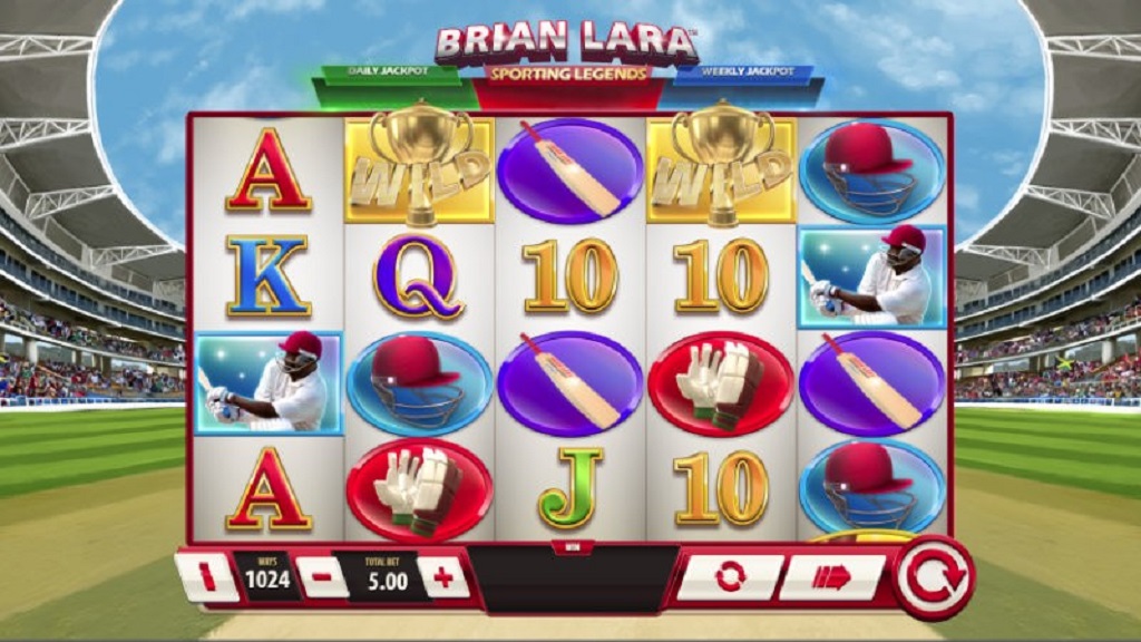 Screenshot of Brian Lara Sporting Legends slot from Playtech
