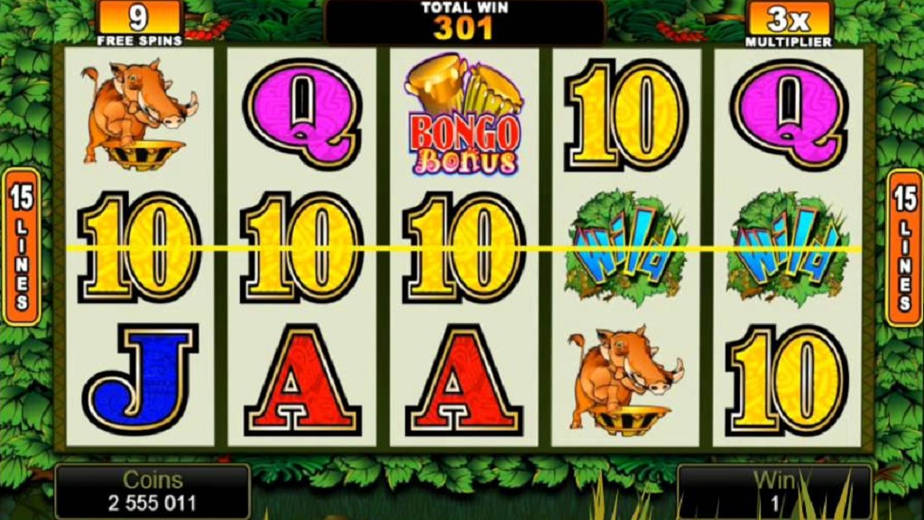 Screenshot of Bush Telegraph slot from Microgaming