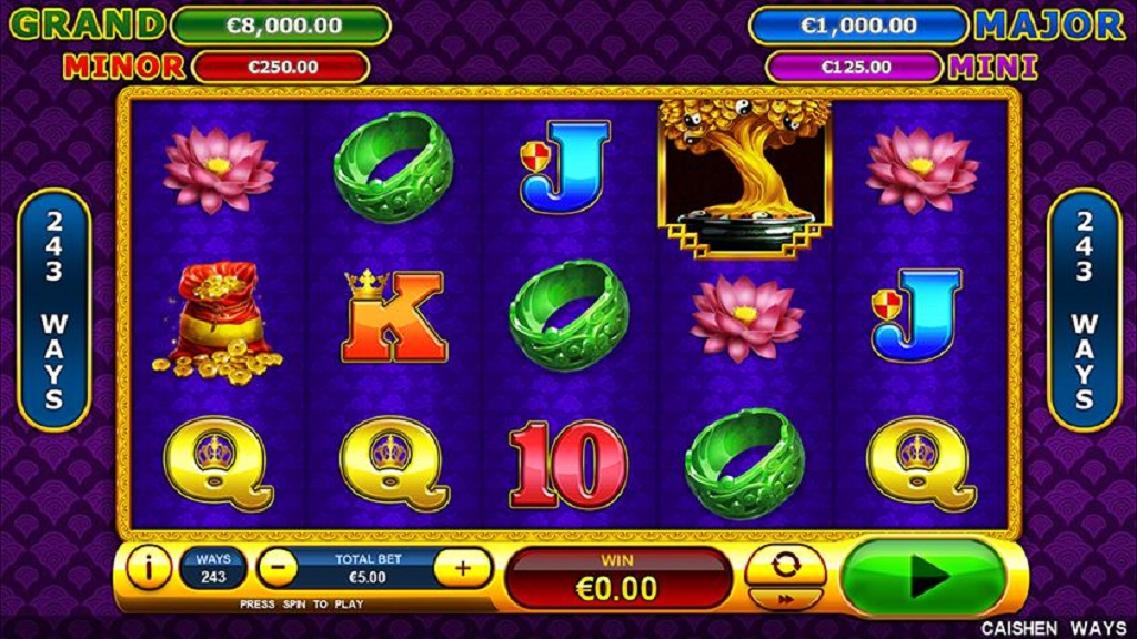 Screenshot of Caishen Ways slot from Playtech