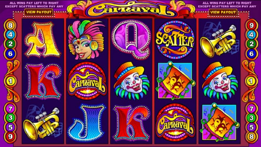 Screenshot of Carnaval slot from Microgaming
