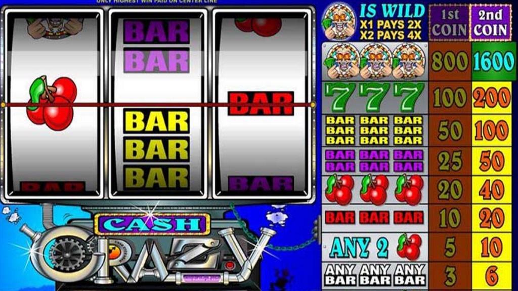 Screenshot of Cash Crazy slot from Microgaming