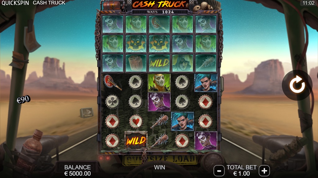 Screenshot of Cash Truck slot from Quickspin