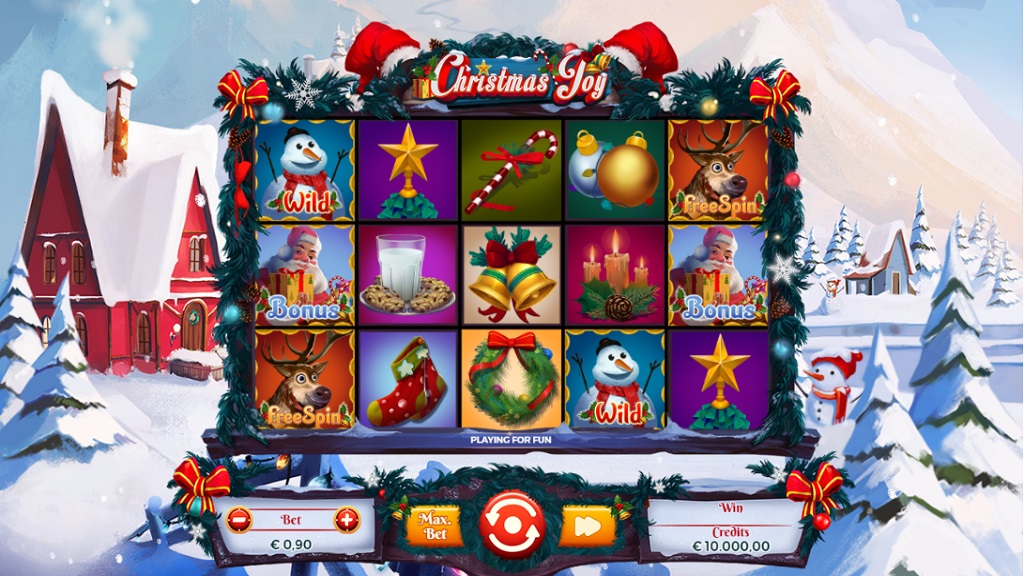 Screenshot of Christmas Joy slot from Spinmatic