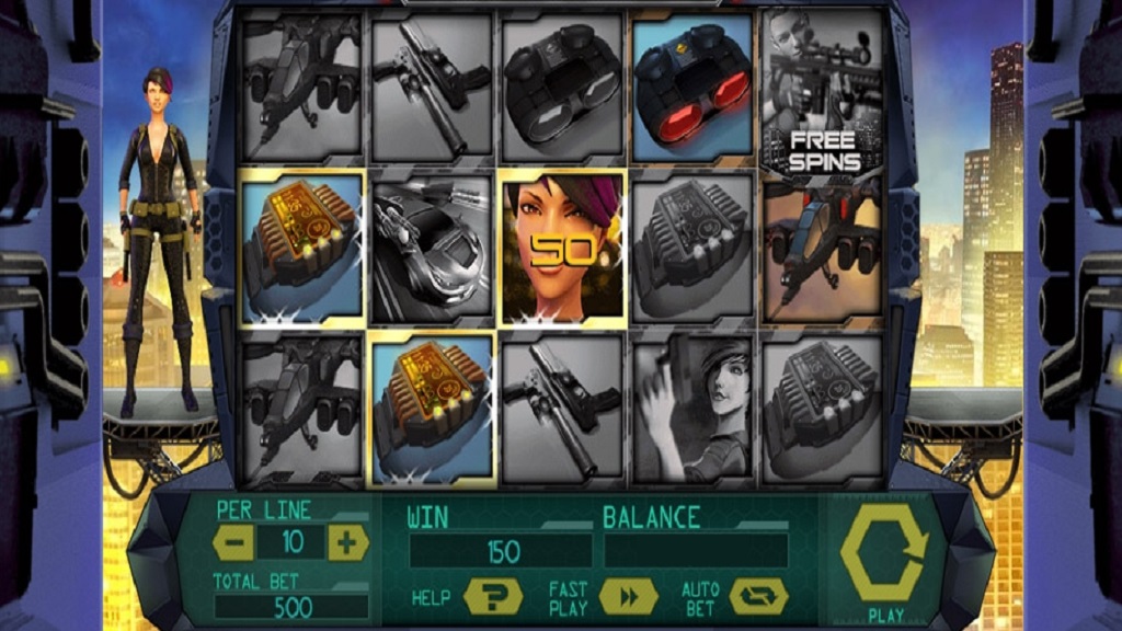 Screenshot of Code Name Jackpot slot from Spinomenal