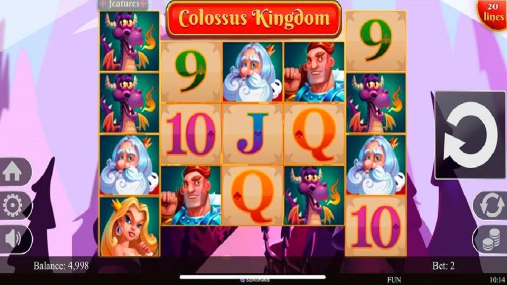 Screenshot of Colossus Kingdom slot from Spinmatic