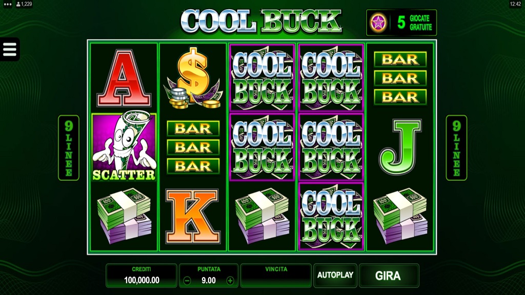 Screenshot of Cool Buck slot from Microgaming