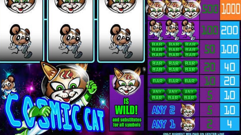 Screenshot of Cosmic Cat from Microgaming