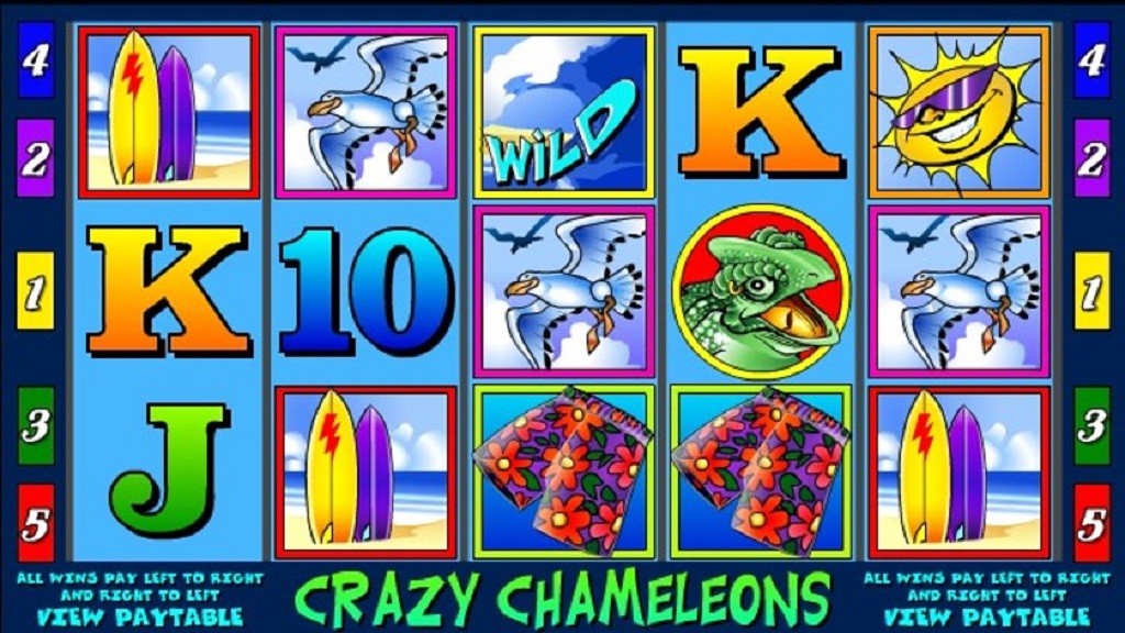 Screenshot of Crazy Chameleons slot from Microgaming