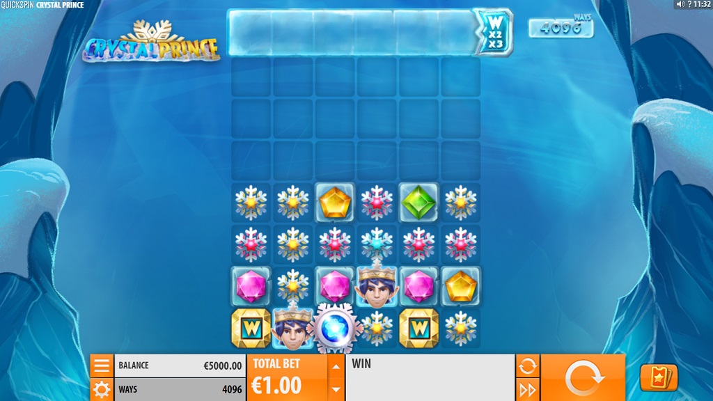 Screenshot of Crystal Prince slot from Quickspin