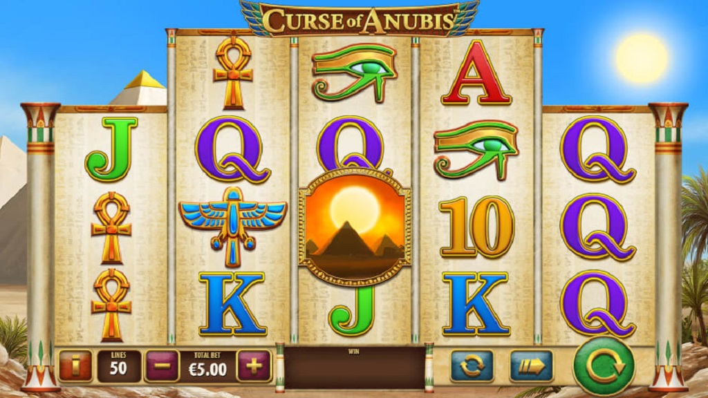 Screenshot of Curse of Anubis slot from Playtech