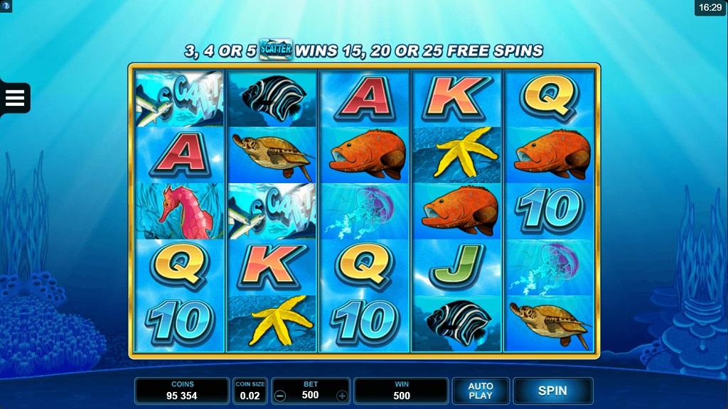Screenshot of Dolphin Coast from Microgaming