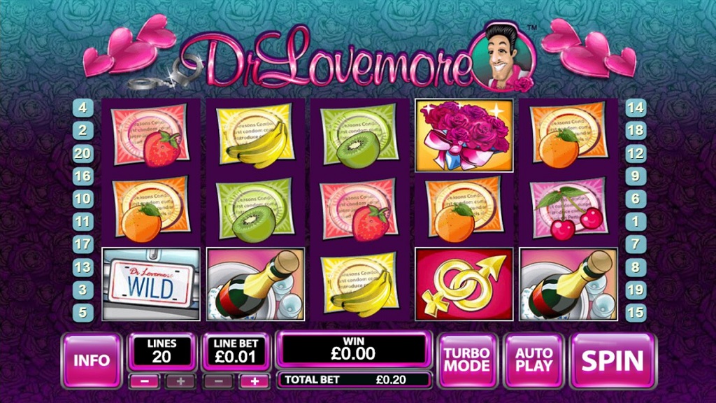 Screenshot of Dr Lovemore slot from Playtech