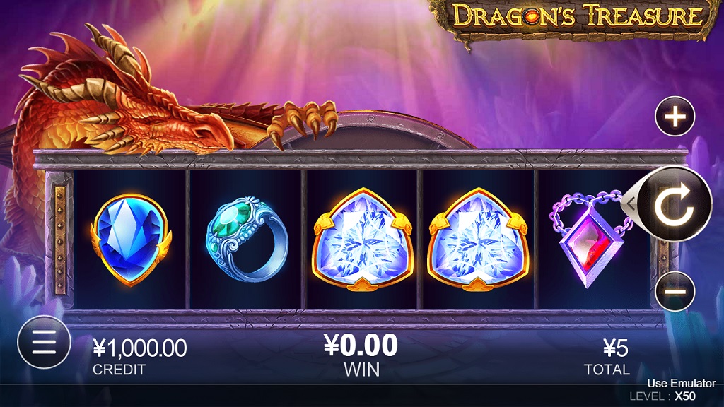 Screenshot of Dragon's Treasure slot from CQ9 Gaming