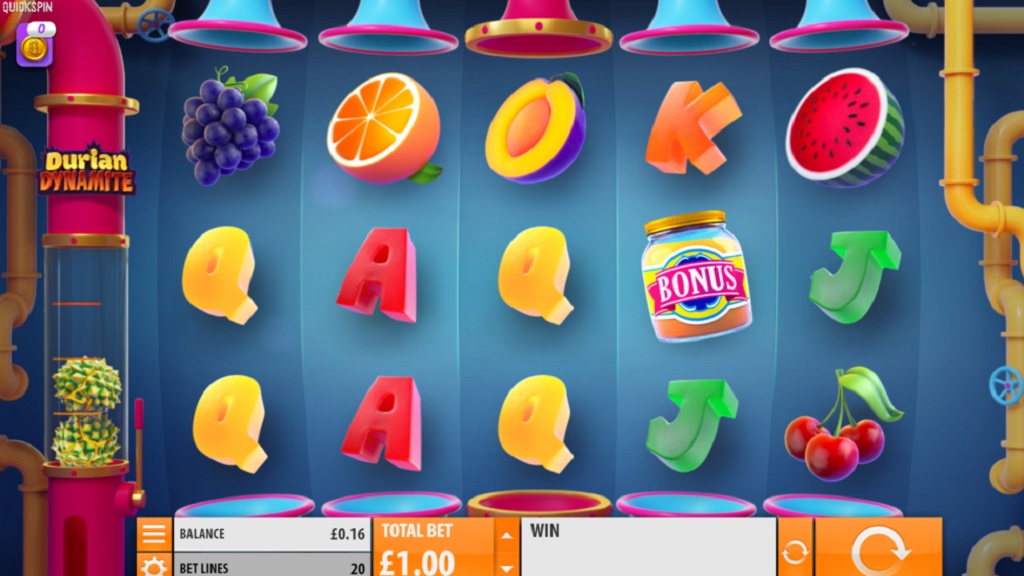 Screenshot of Durian Dynamite slot from Quickspin