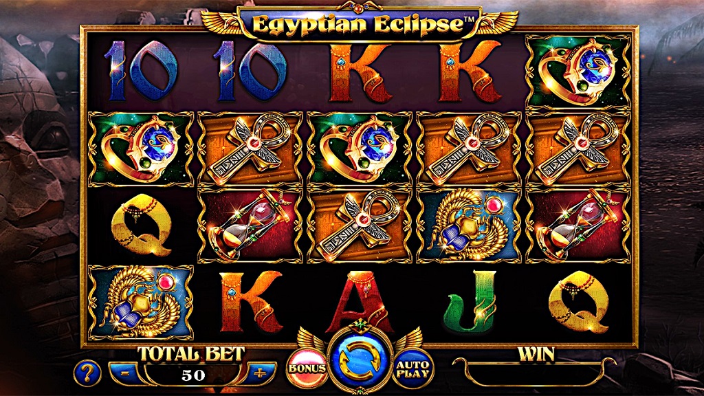 Screenshot of Egyptian Eclipse slot from Spinomenal