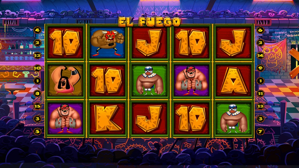 Screenshot of El Fuego slot from Spinmatic