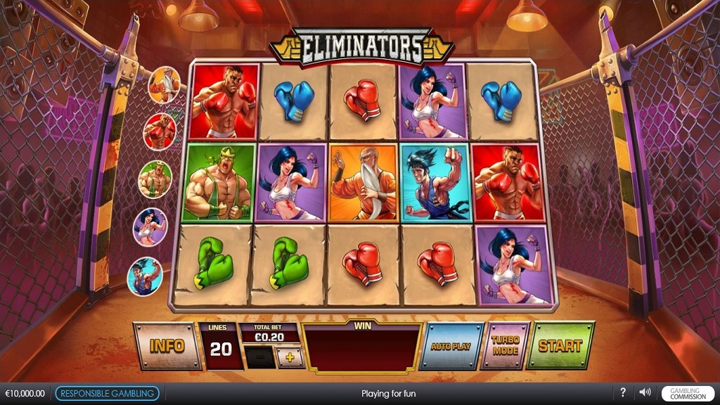Screenshot of Eliminators slot from Playtech