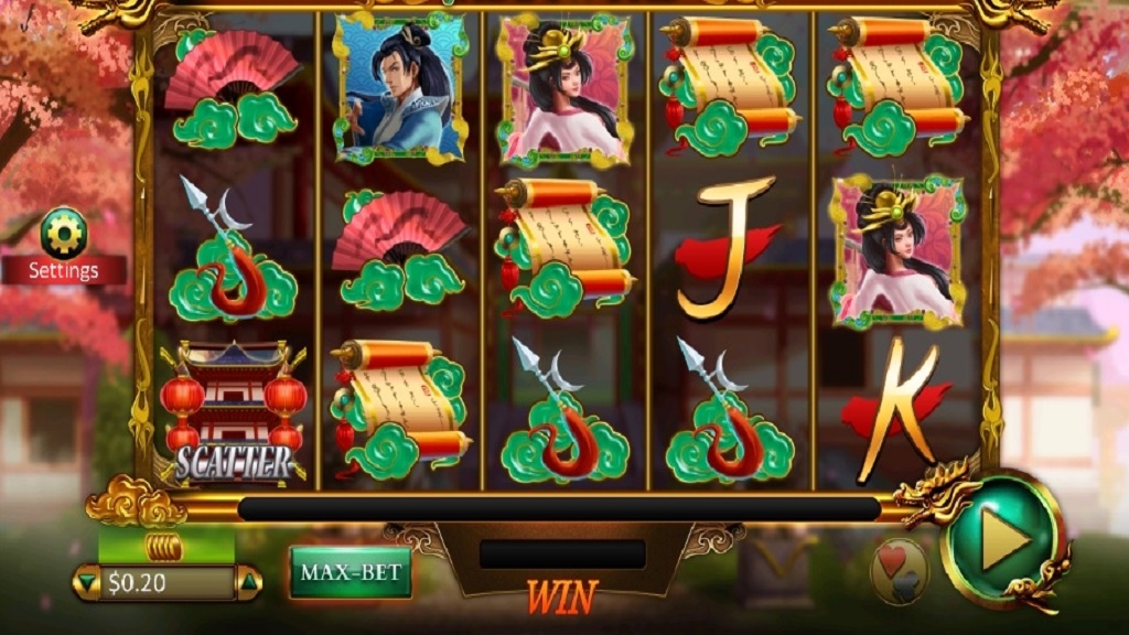 Screenshot of Empress of the Jade Sword from Microgaming