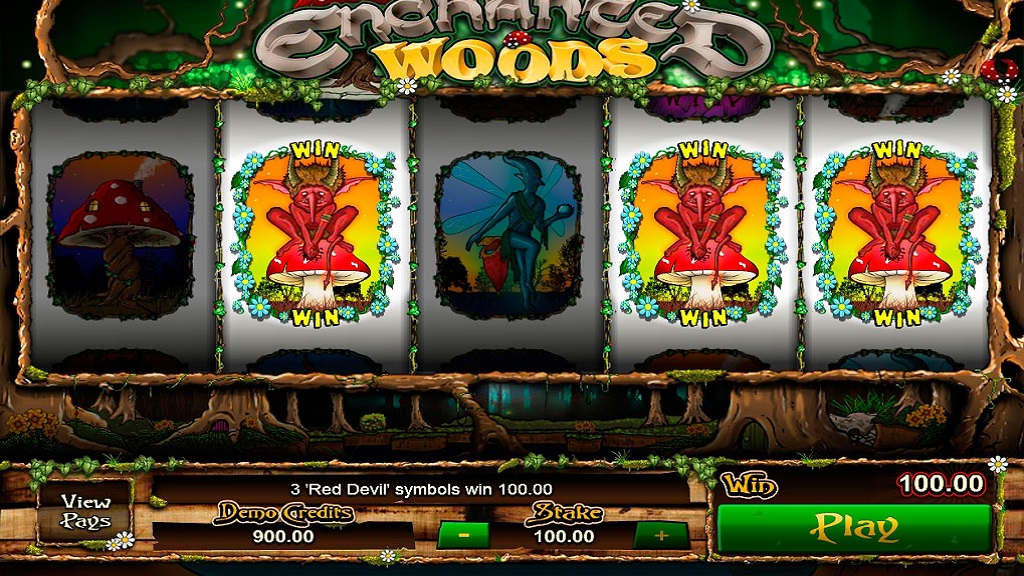 Screenshot of Enchanted Woods from Microgaming