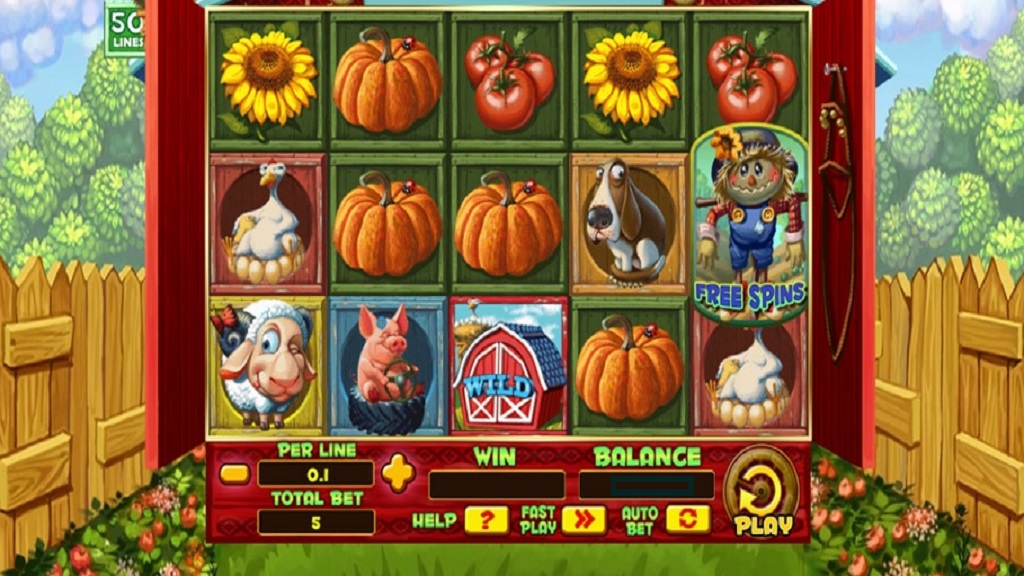 Screenshot of Farm of Fun slot from Spinomenal