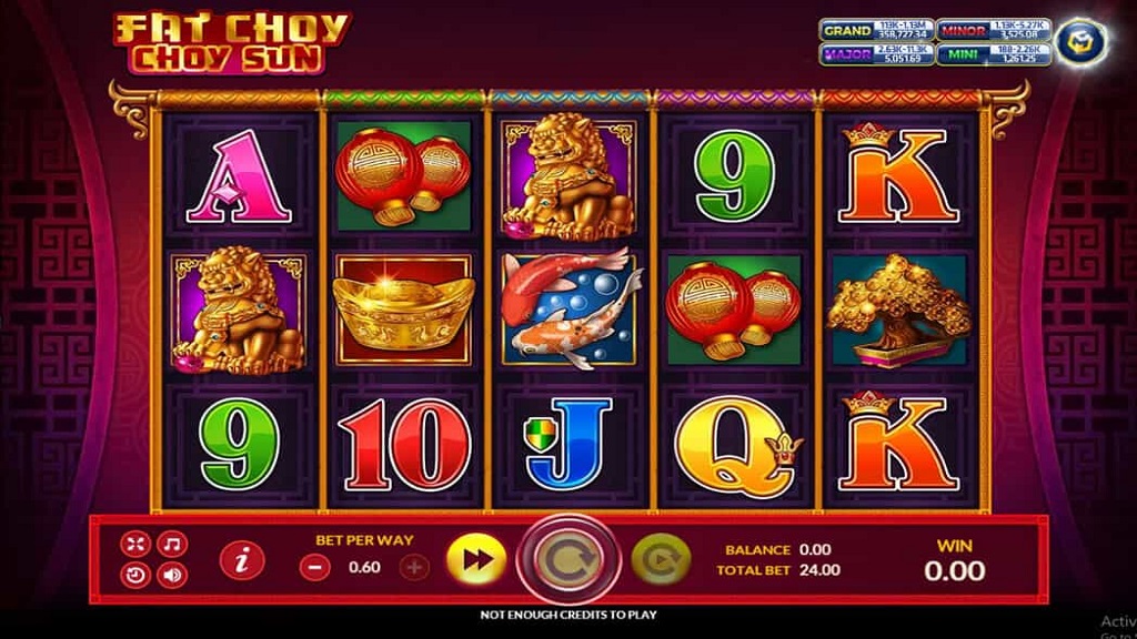 Screenshot of Fat Choy Choy Sun slot from Playtech