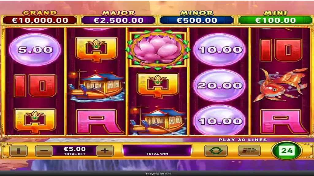 Screenshot of Fire Blaze River Empress slot from Playtech