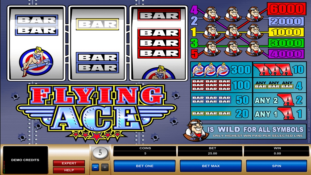 Screenshot of Flying Ace from Microgaming
