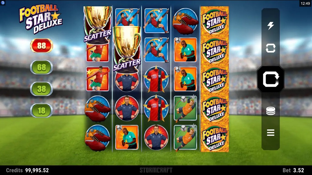 Screenshot of Football Star Deluxe from Microgaming
