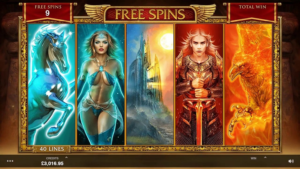 Screenshot of Forbidden Throne from Microgaming