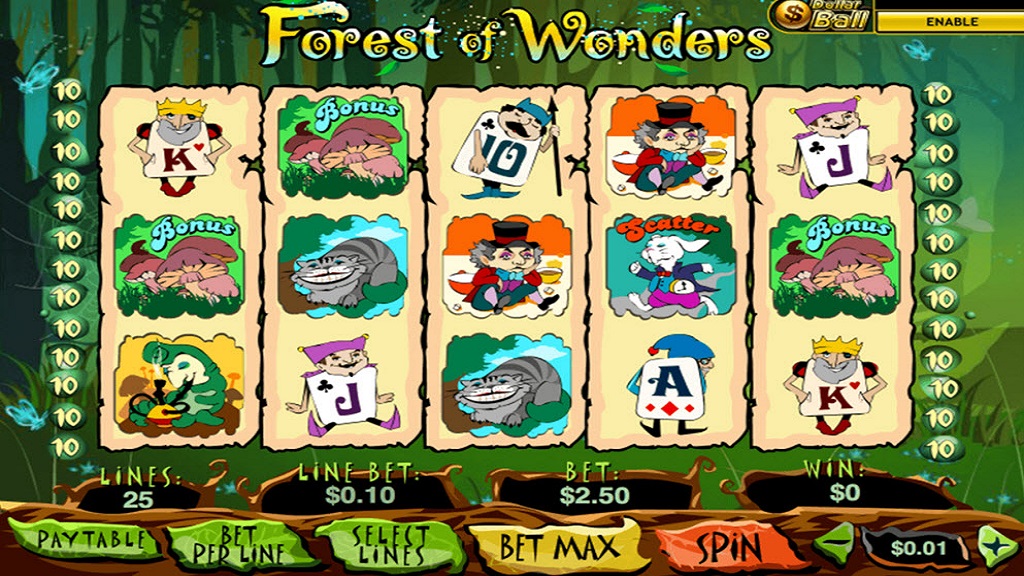 Screenshot of Forest Wonders slot from Playtech