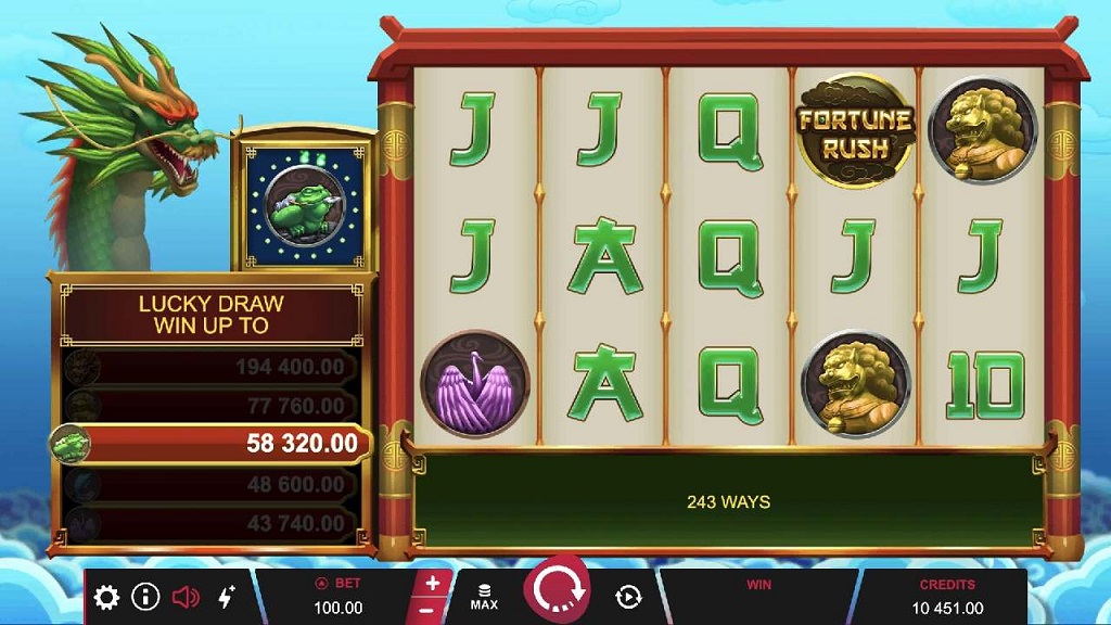 Screenshot of Fortune Rush from Microgaming