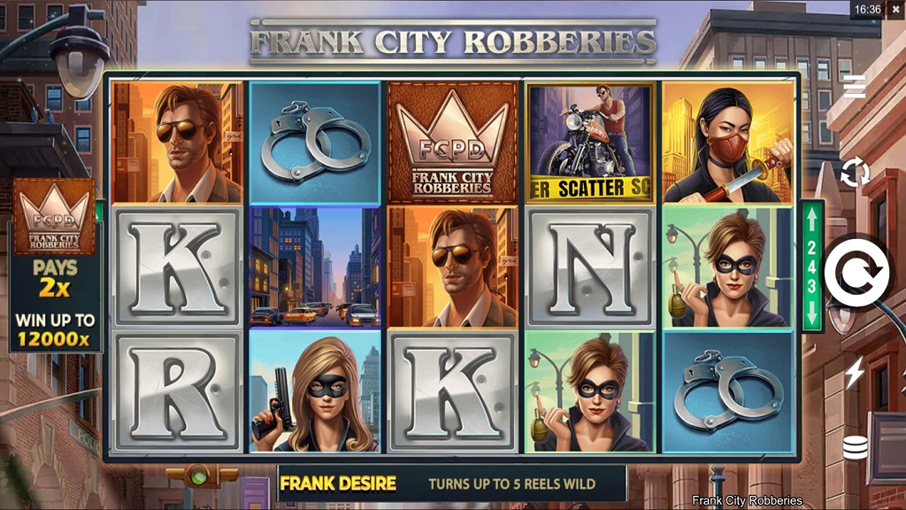 Screenshot of Frank City Robberies from Microgaming