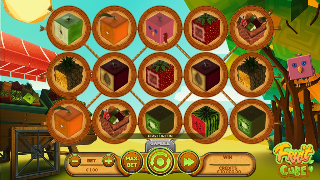 Screenshot of Fruit Cube slot from Spinmatic