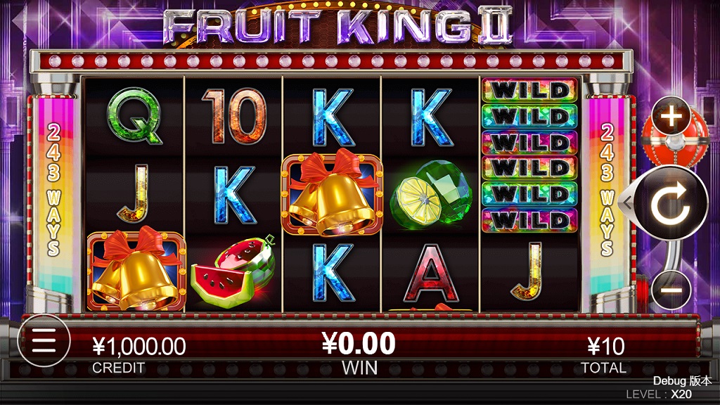 Screenshot of Fruit King Deluxe slot from CQ9 Gaming