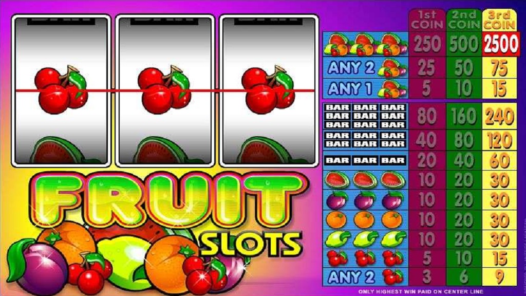 Screenshot of Fruit Slots slot from Microgaming