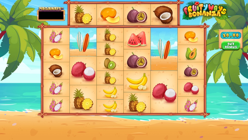 Screenshot of Fruity Bonanza Megaways slot from Stake Logic