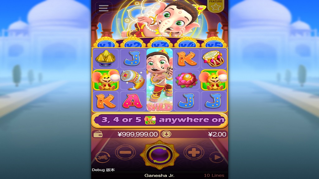 Screenshot of Ganesha Jr slot from CQ9 Gaming