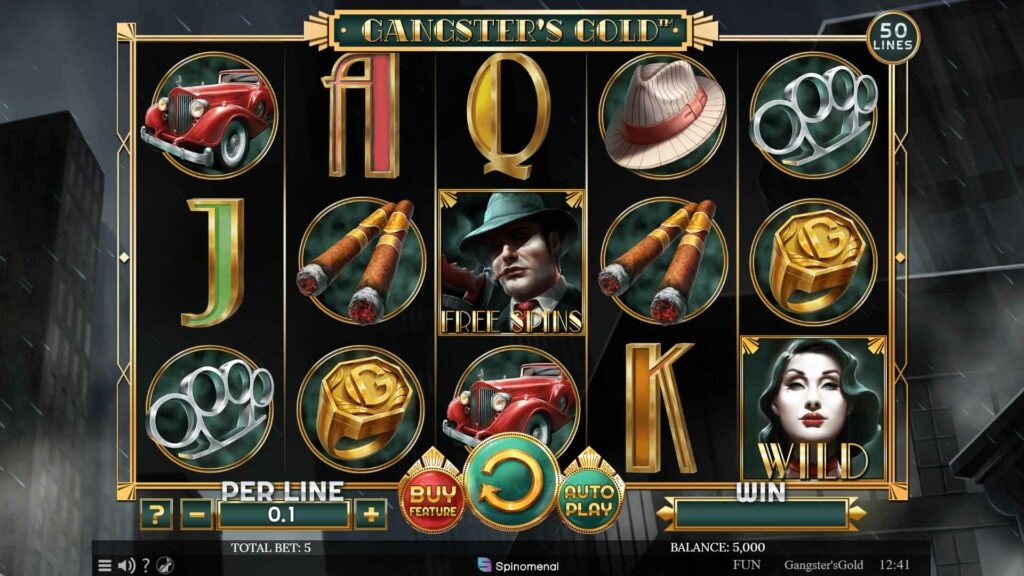 Screenshot of Gangster Screenshot slot from Spinomenal