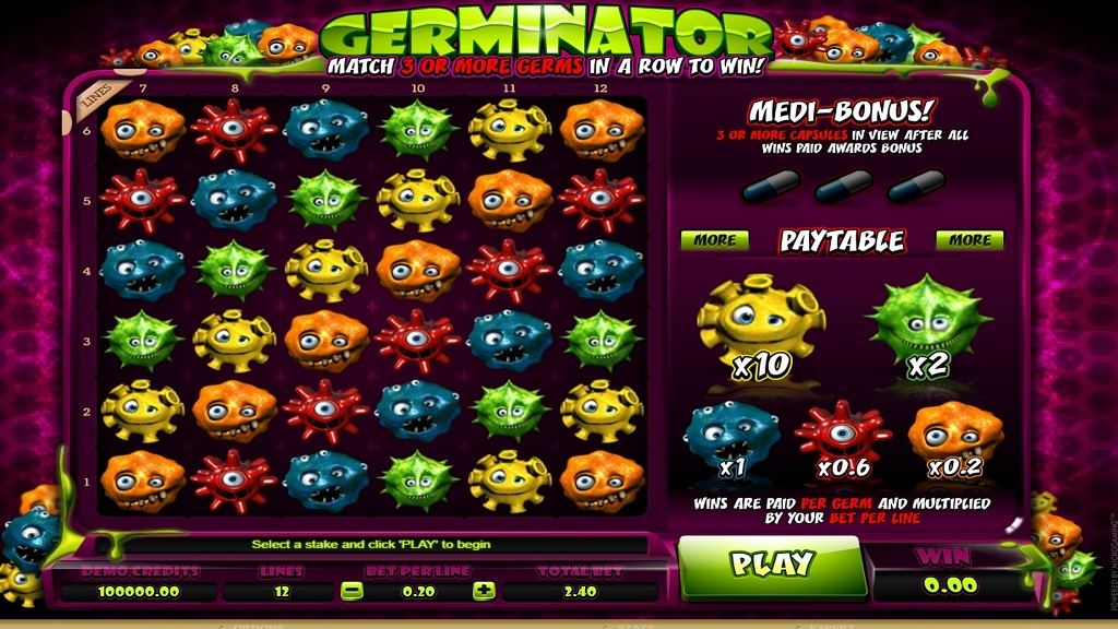 Screenshot of Germinator from Microgaming